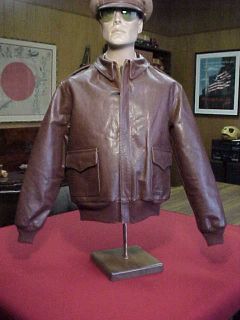Style A 2 Flight Jacket Rough Wear Leather Repro Bill Kelso Mfg