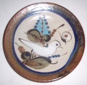 Ken Edwards Tonala Mexican Bird Art Wall Pottery Signed