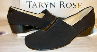 NEW IN THE BOX! AUTHENTIC STOCK FROM TARYN ROSE! KEIR! BLACK STRETCH