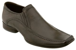 Kenneth Cole Reactions Mens Brown Shoes Key Note Slipon