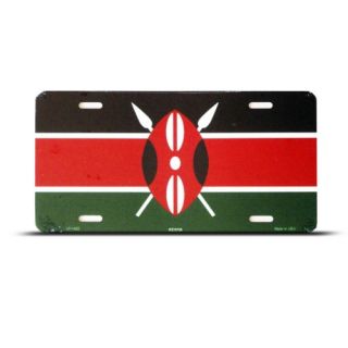 Kenya Kenyan Flag Metal License Plate Wall Sign