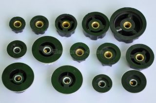 14 Types Knob Assortment Kit, for 1/4 Round Shaft Potentiometer