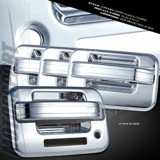11 Ford F150 Pickup Truck Chrome Front Rear Door Handle Covers w Key