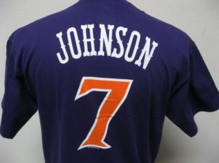 Mens NBA Phoenix Suns Throwback Kevin Johnson Jersey T Shirt XL