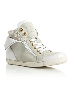 Dune Laidley High Top Trainer Shoes NEUTRAL   