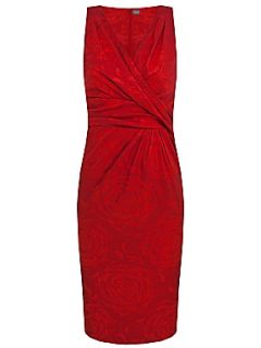 Alexon Red rose jacquard dress Red   House of Fraser