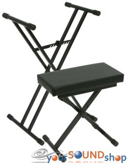 Keyboard Stand and Bench Seat Combo Double Braced