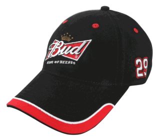 2011 Kevin Harvick 29 Budweiser Colorblock Hat by Chase