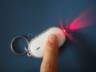 Control Lost Key Finder Locator Keychain Keyring LED Torch Flashlight