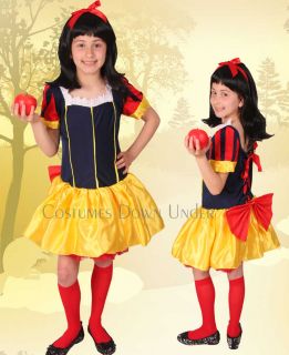 Kids Children Disney Snow White Girls Costume 8 10 12