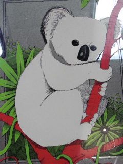 Turner Painted Art Mirror Koala Bear Decorative Wall Accessory Animals