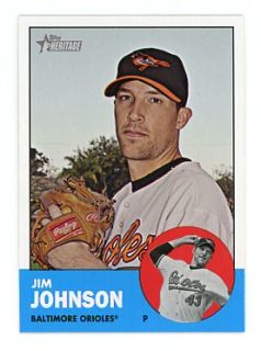 2012 Topps Heritage Baltimore Orioles 12 Card Team Set