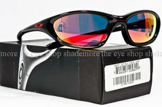 New Oakley Sunglasses XX Twenty Polished Black Ruby Iridium 12 580