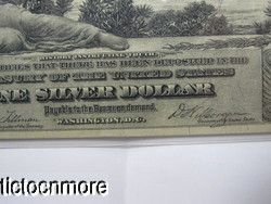 US 1896 $1 Silver Certificate Educational Note Large Fr 224 VF Graded
