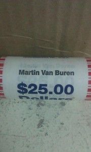 2008 P Martin Van Buren Presidential Golden UNC Dollar Roll BU