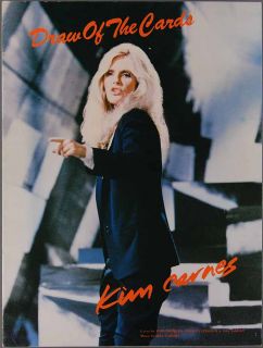 1981 Kim Carnes Sheet Music Draw of The Cards Ellingson Garay Cuomo
