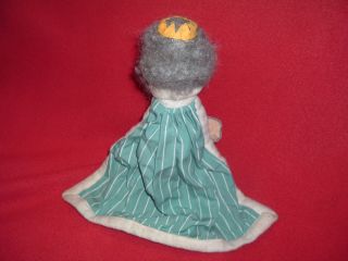 Vintage Mr Rogers King Hand Puppet Great Condition Wood Head