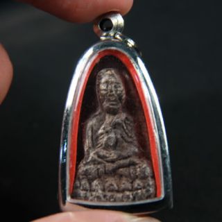Phra LP Tuad Pim Tao Reed Wat Chang Hai Real Thai Buddha Amulet RARE