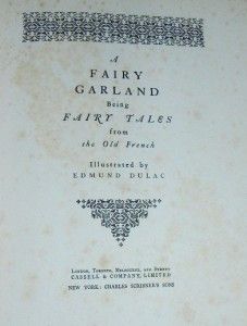 Fairy Garland RARE Signed by Edmund Dulac 319 1000