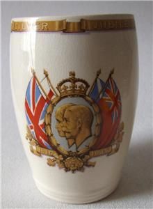 Royal Jubilee 1935 King George V Queen Mary Staffordshire Beaker