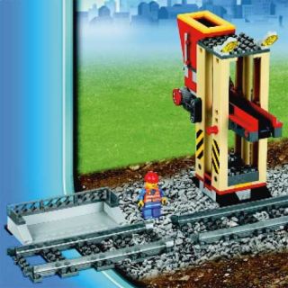 Lego City Red Cargo Freight Train Conveyor Belt Loader Railway Set