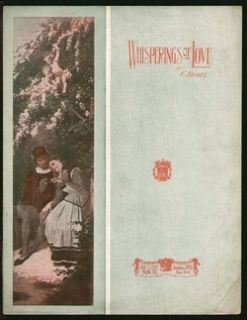 Whisperings of Love Kinkel 1908 Romantic Piano Waltz Solo Vintage