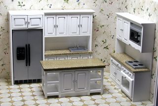 Dollhouse Miniature Awesome Modern Kitchen C1017