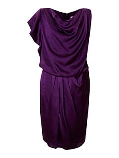 Untold Cowl neck drape dress Purple   House of Fraser