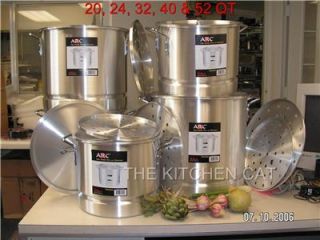 Stock Pot Set Commercial Cooking Soups Chili Steamer w 20 Quart