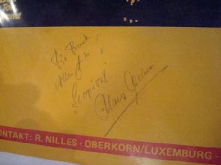 The Scorpions German 1975 Concert Poster Signed Autograph COA