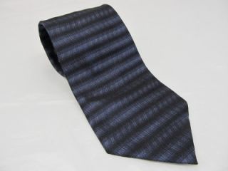 Calvin Klein Dress Shades Stripes Blue Silk Tie Necktie