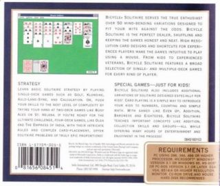 95 PC CD Classic Sorting Ordering Computer Card Game Klondike