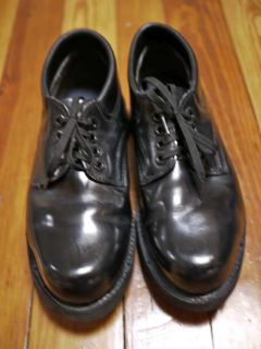 Vtg Knapp Steel Toe Leather Work Ankle Boots 6 D 38 5