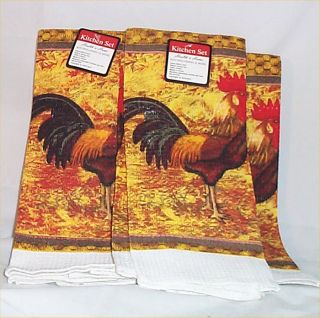 Kitchen Towel Chicken Rooster Country Farm Decor 11