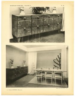 1945 French Art Moderne Design Album Ensembles Mobiliers Folio V 6