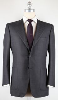 New $7200 KITON Charcoal Gray Suit 40 50