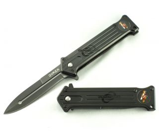Two 7 5 Joker Spring Assisted Stiletto Folding Pocket Knife Blade