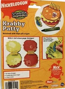 New Krabby Patty Order Book with Wipe Off Crayon