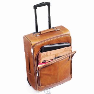 Carry on and Laptop Bag Luggage Suitcase Tan Brown Kluge