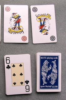 Used Vintage Deck of Klutz Playing Cards 55 Cards
