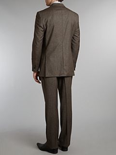 Simon Carter Donegal wool single breasted suit Brown   