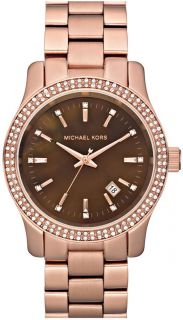New Ladies Mid Size Runway Watch Rose Golden Stainless Steel
