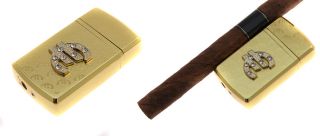 Luxus Euro € Gold Farbig Feuerzeug Sehr Edel Lighter Neu Und OVP