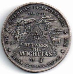 1976 Knox County Texas Between The Wichitas Medal L K