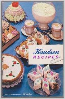 Knudsen Recipes (Vintage 1962 Cookbook) By Knudsen Dairy Products