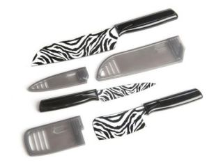 Kuhn Rikon Animal Print Zebra 3 Piece Cutlery Knife Set with