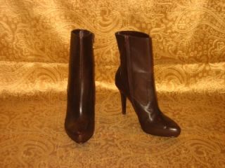 Kristin Davis Brown Leather Nicole Mid Calf Boots Size10