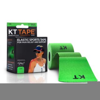 KT Tape Original Precut 20 Strip Roll Lime Green Kinesiology Tape