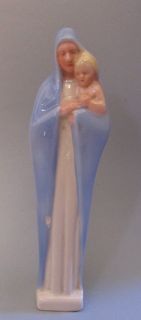 La Sainte Vierge Et LEnfant Jesus En Porcelaine Desvres Gabriel