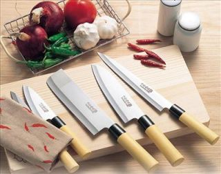 Japanese Kitchen Knives Set of 5 Iron Japanese Iron Chef Supervision